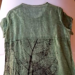 Frunky Teal/Black graphic lounge coverup modern